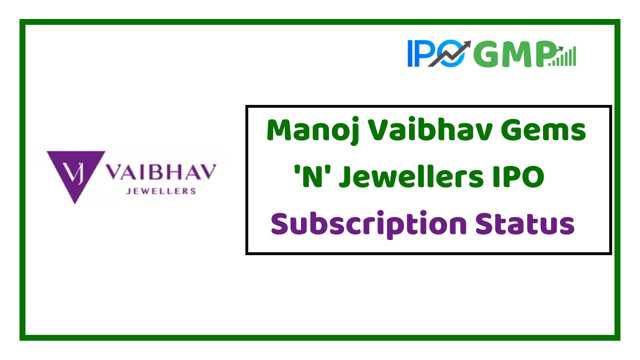 Manoj Vaibhav Gems IPO Subscription Status Live today
