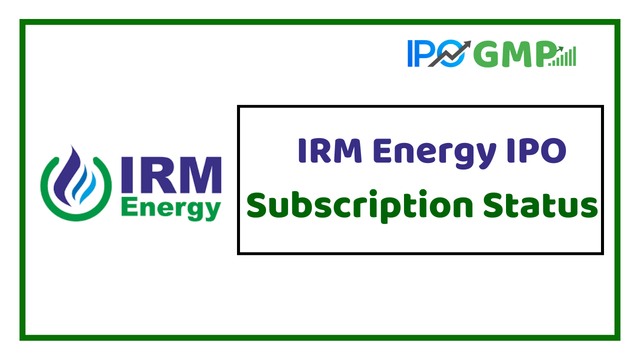 IRM Energy IPO Subscription Status Live today