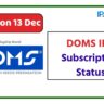 DOMS IPO Subscription Status Live Today