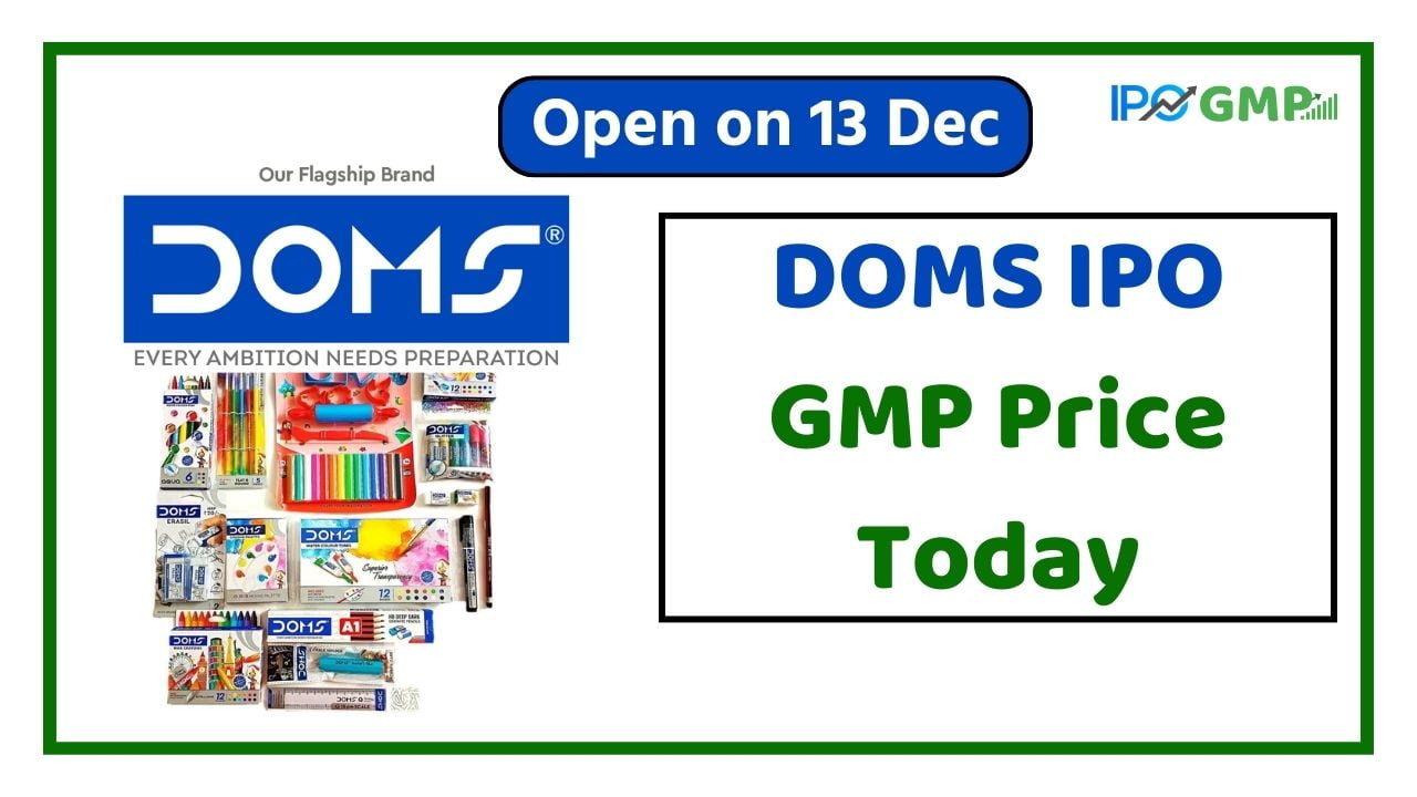 Pencil maker DOMS Industries IPO GMP Today