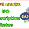 Gopal Namkeen IPO Subscription Status Live