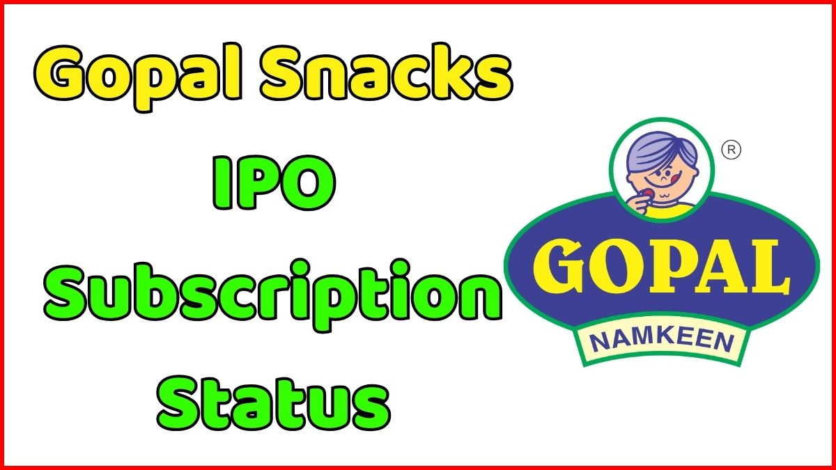 Gopal Namkeen IPO Subscription Status Live